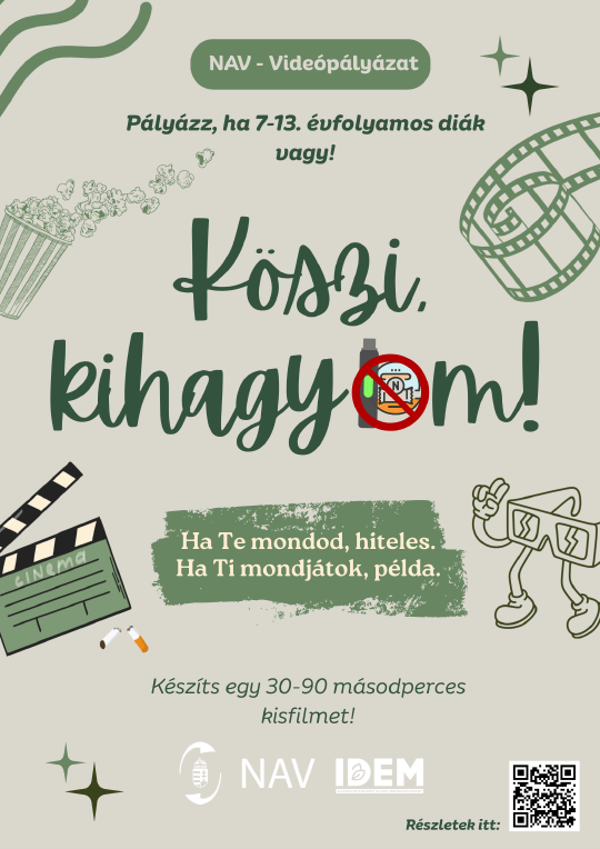 Kisfilmpályázattal szólítja meg a fiatalokat a NAV