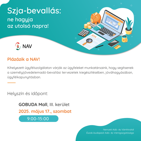 Szja-bevallás gyorsan: plázázik a NAV!