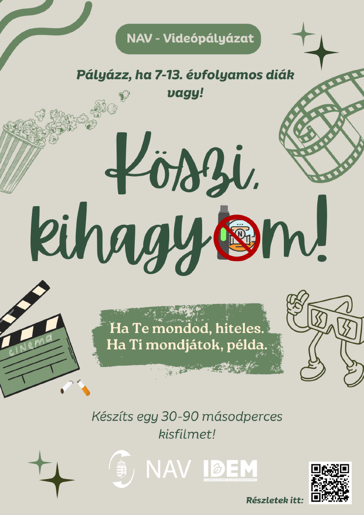 Kisfilmpályázattal szólítja meg a fiatalokat a NAV