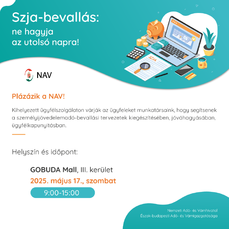 Szja-bevallás gyorsan: plázázik a NAV!